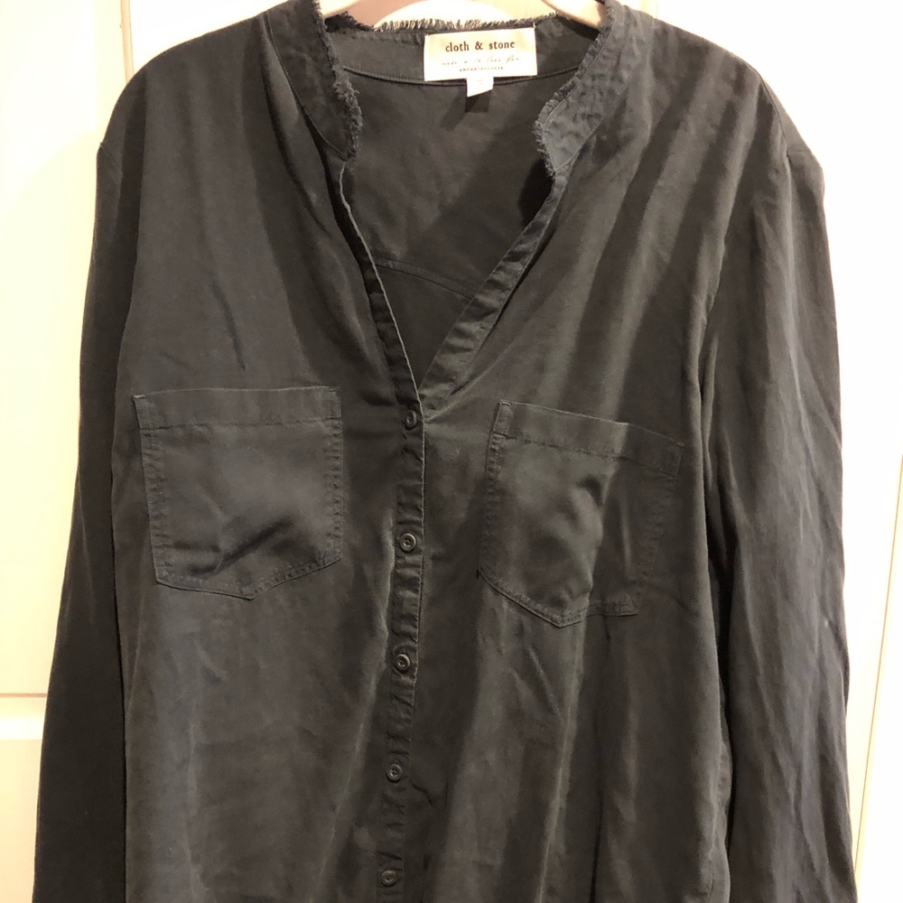 Two Anthropoglie Button down blouses barely worn!